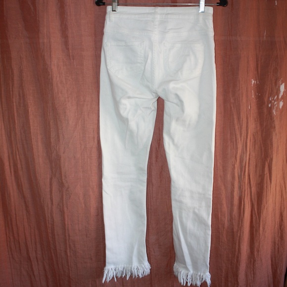 Maje Raw Hem White Jeans 🌵34 - Picture 6 of 13